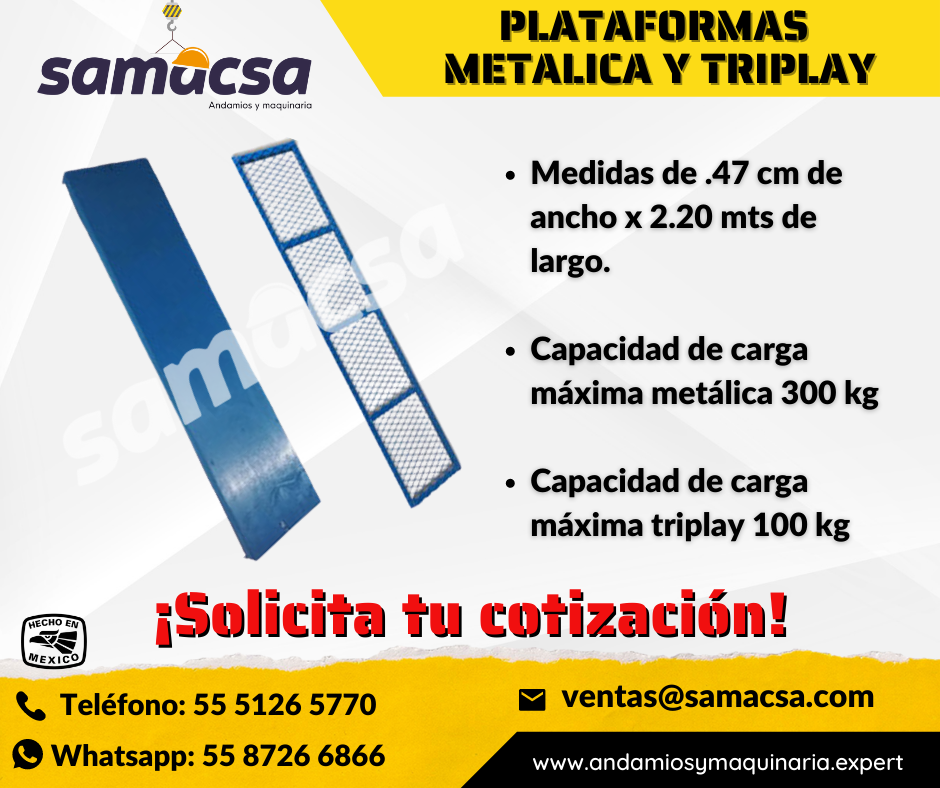 Plataforma Metlica Profesional para Andamio