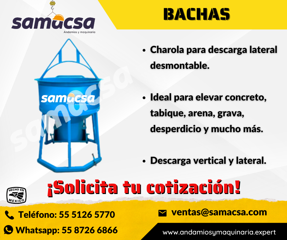 Bacha Industrial para Elevacin de Concreto