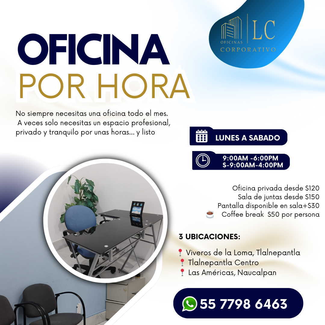 Alquiler de oficinas por hora